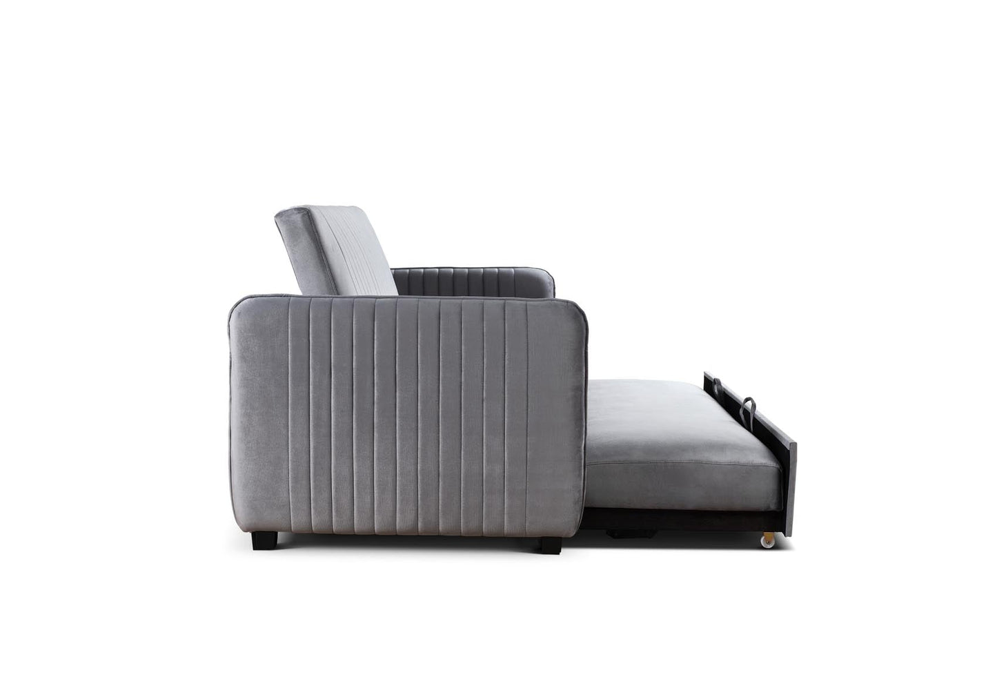 Derwent Grey Upholstered Sofa Bed Furniture Ritz Panel