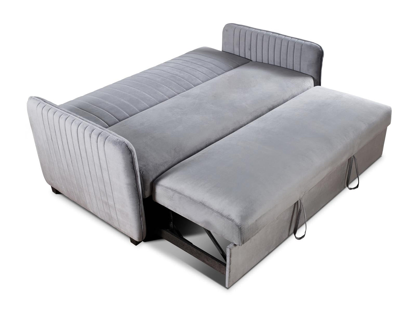 Derwent Grey Upholstered Sofa Bed Furniture Ritz Panel