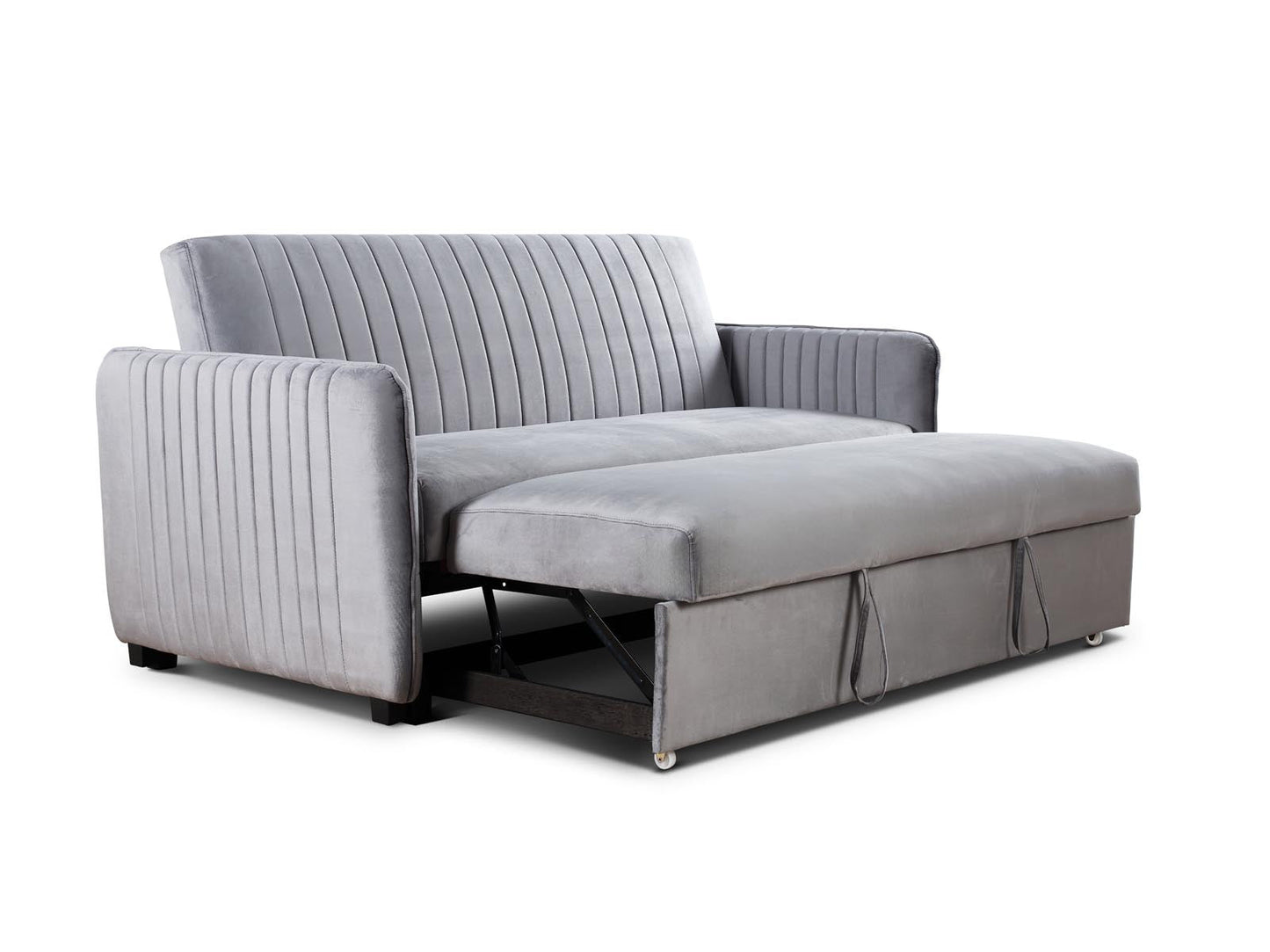Derwent Grey Upholstered Sofa Bed Furniture Ritz Panel