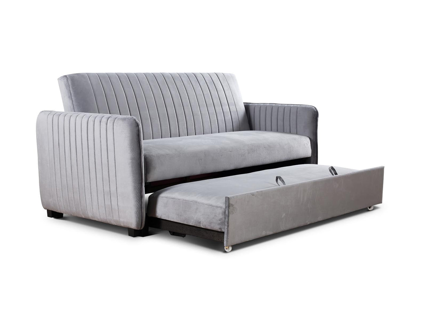 Derwent Grey Upholstered Sofa Bed Furniture Ritz Panel