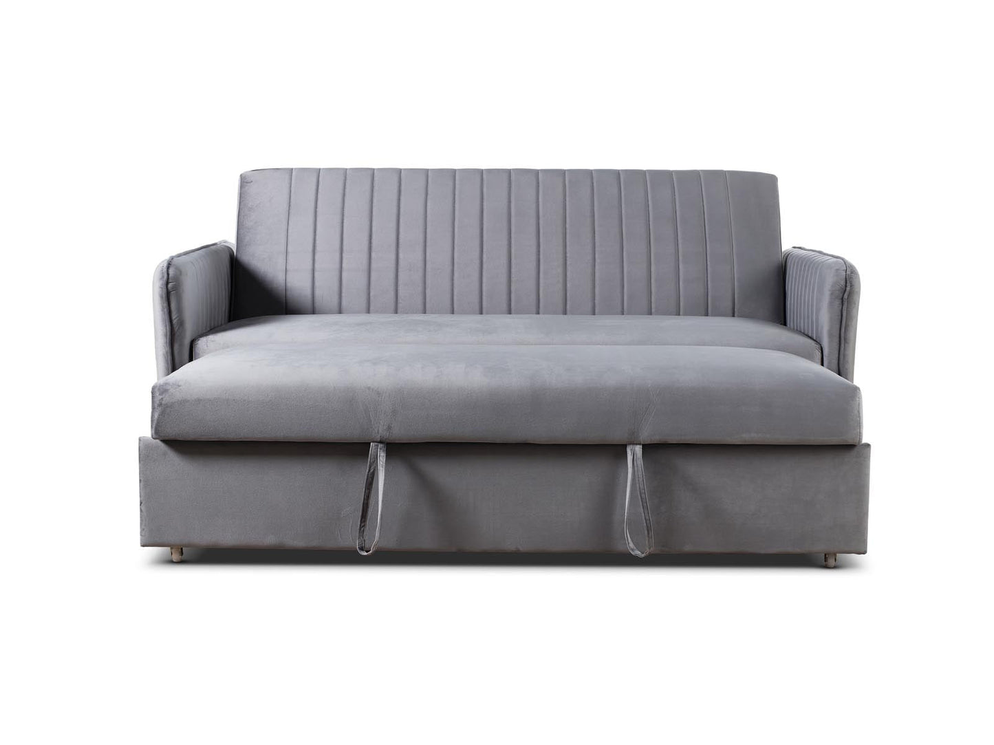 Derwent Grey Upholstered Sofa Bed Furniture Ritz Panel