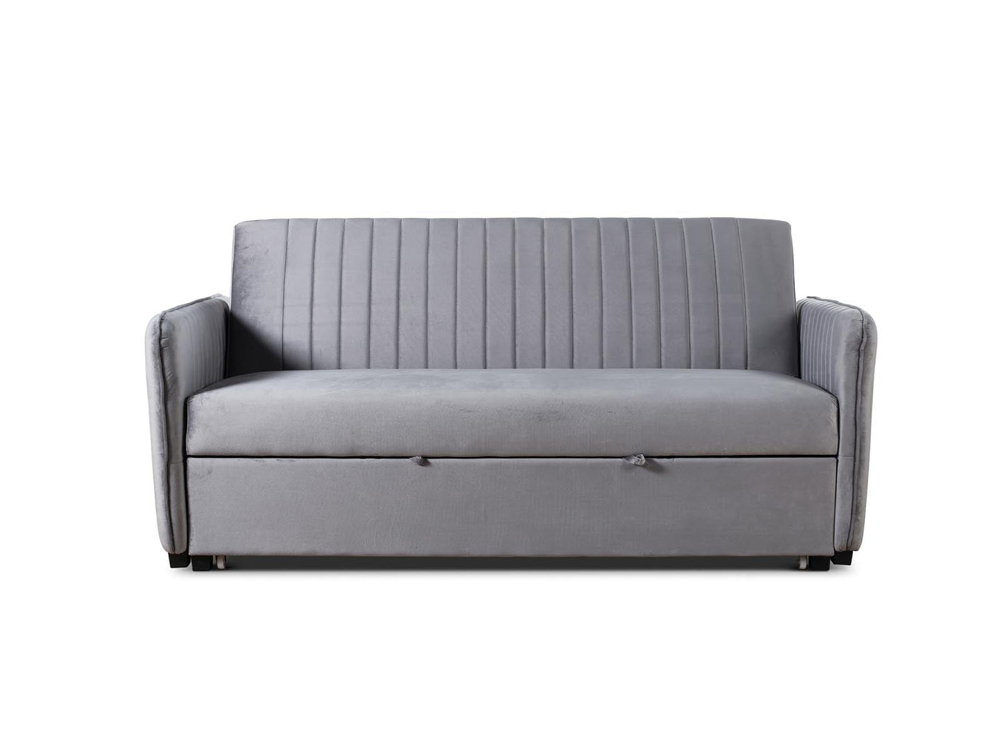 Derwent Grey Upholstered Sofa Bed Furniture Ritz Panel