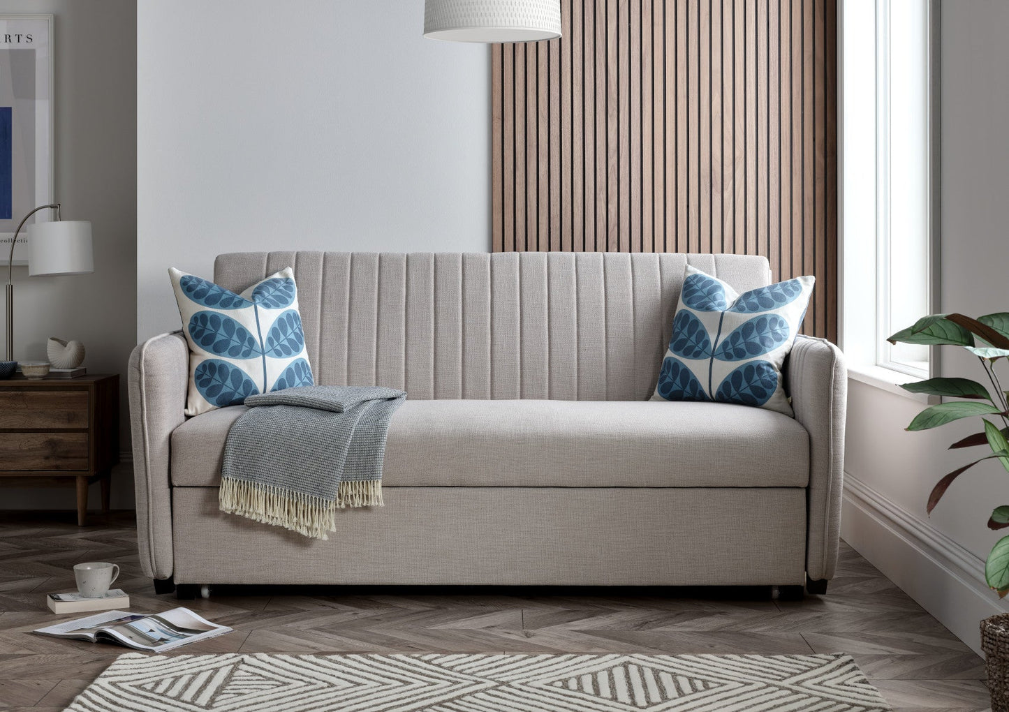 Derwent Oat Upholstered Sofa Bed - Furniture - Time4Sleep