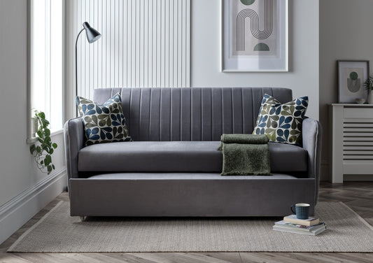 Derwent Grey Upholstered Sofa Bed Furniture time4sleepadmin