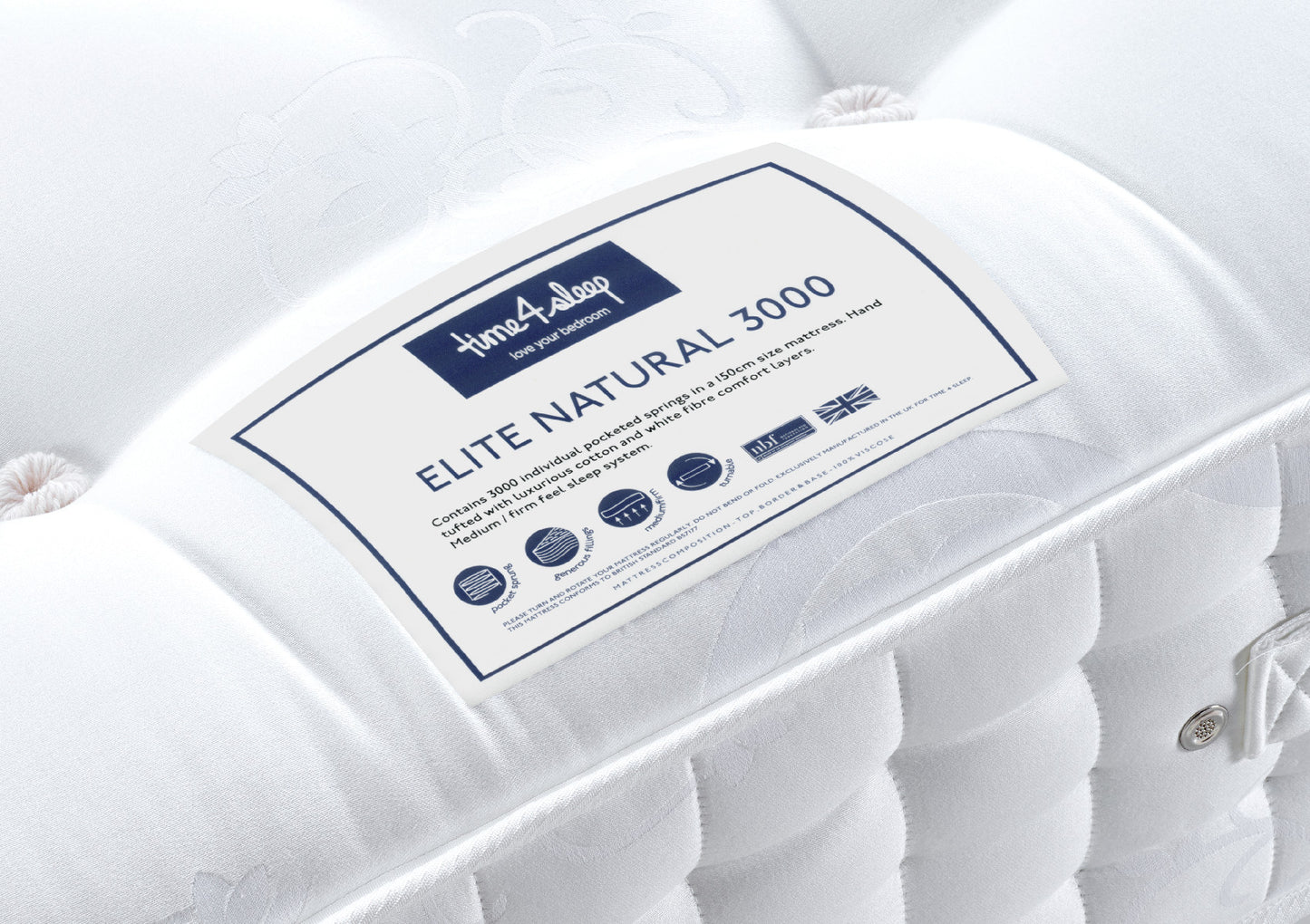 Elite Natural 3000 Pocket Mattress Mattress time4sleepadmin