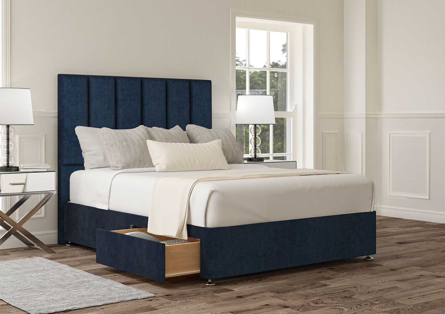 Empire Upholstered Headboard and Divan Base
