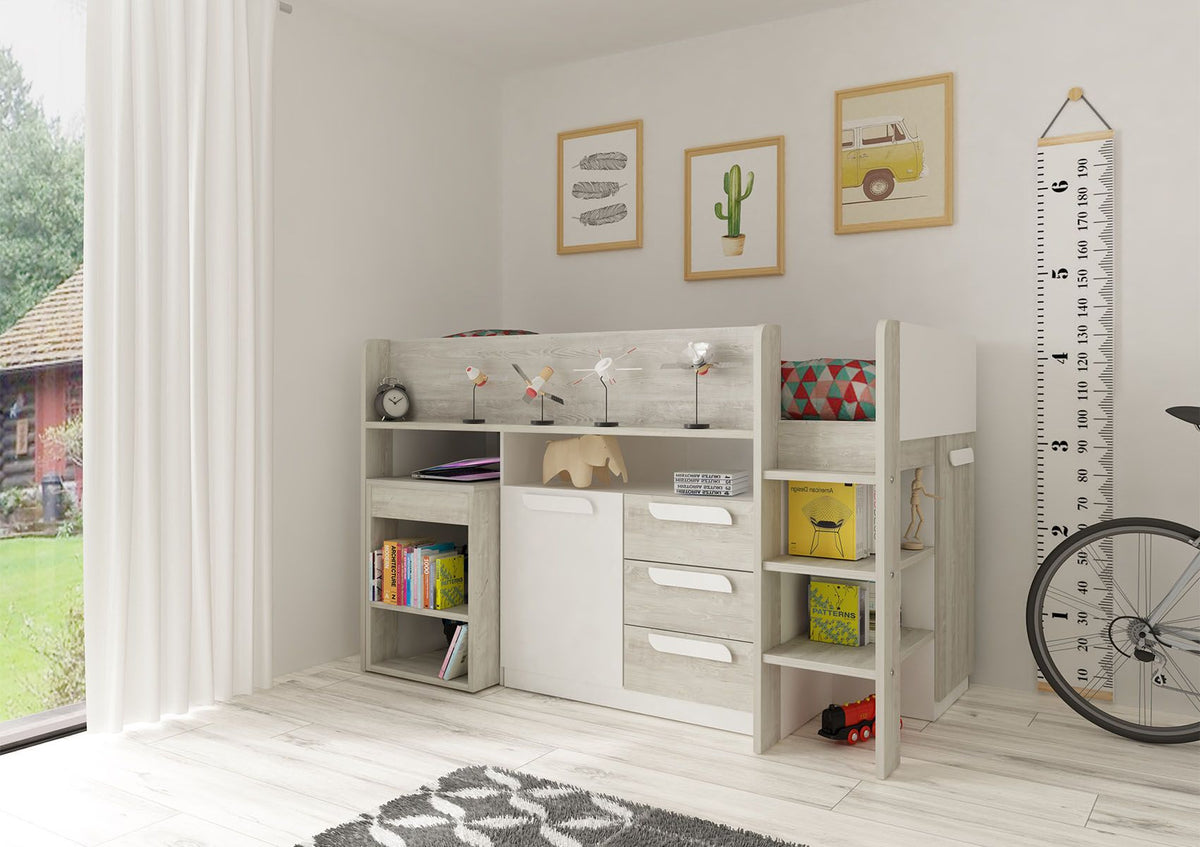 Girona White Mid Sleeper Bed Frame – Time4Sleep