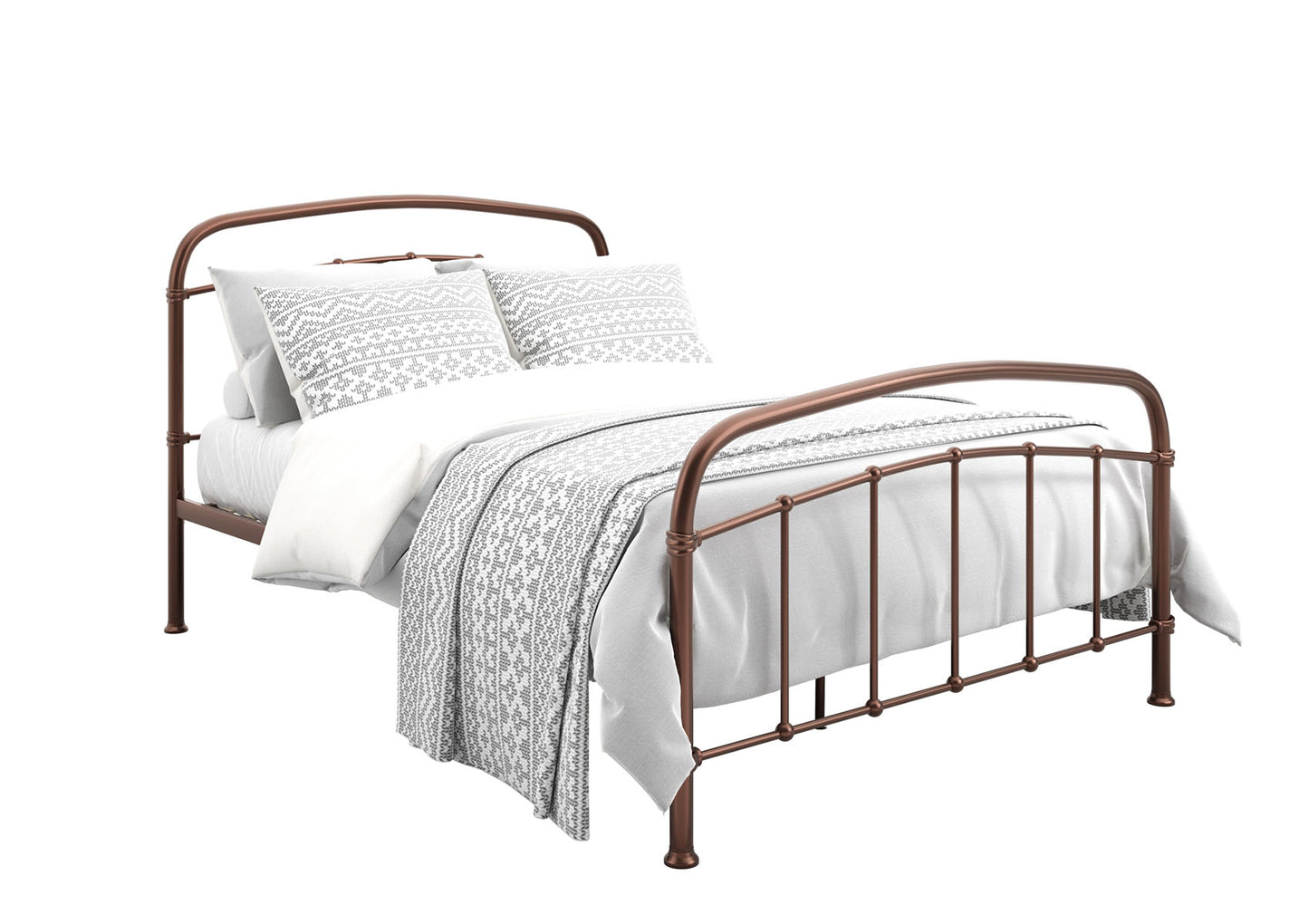Bantham Copper Metal Bed Frame Bed time4sleepadmin Single
