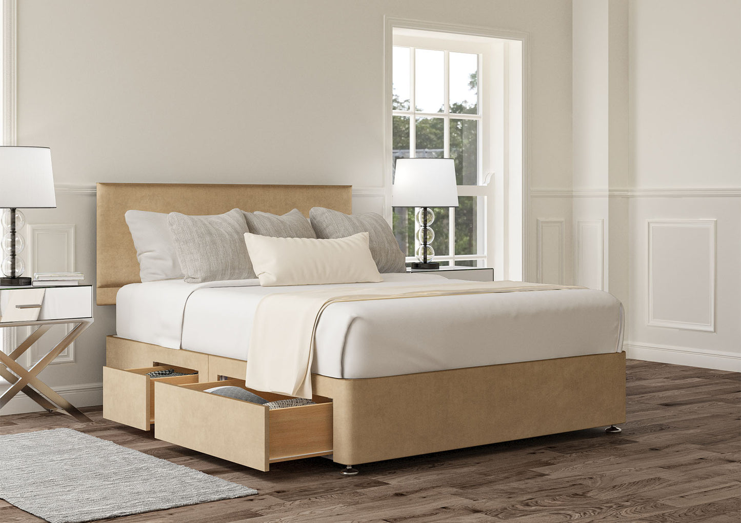 Henley Upholstered Headboard and Divan Base