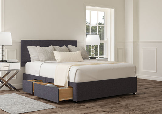 Henley Upholstered Headboard and Divan Base Bed time4sleepadmin