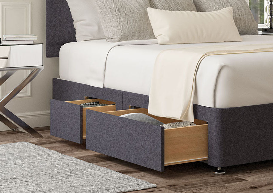 Henley Upholstered Headboard and Divan Base Bed time4sleepadmin