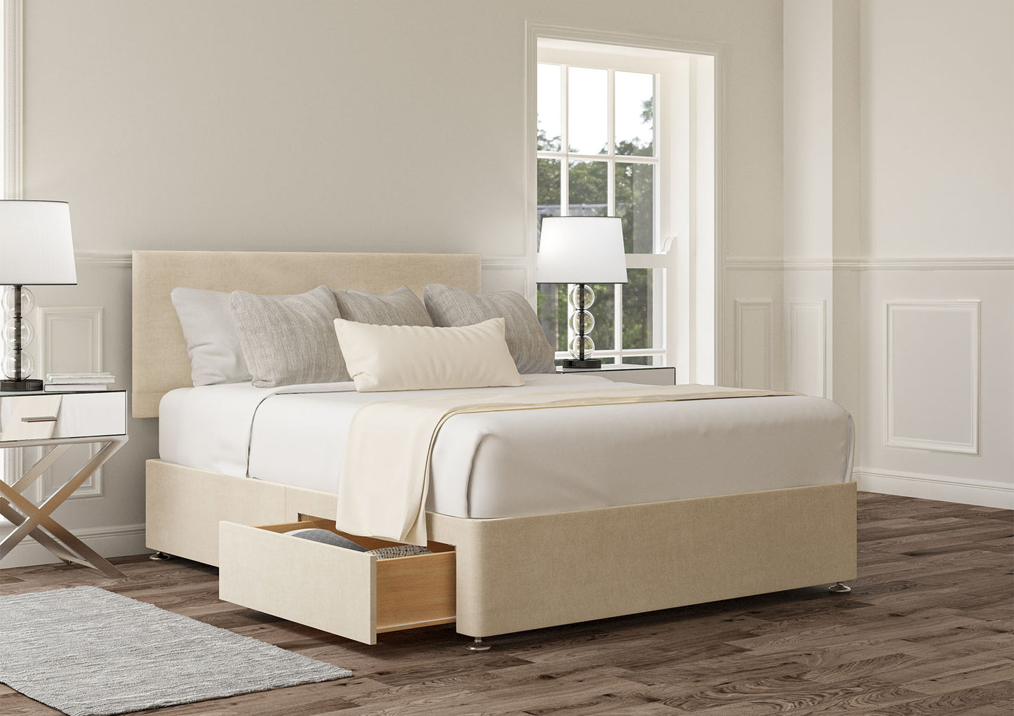 Henley Upholstered Headboard and Divan Base