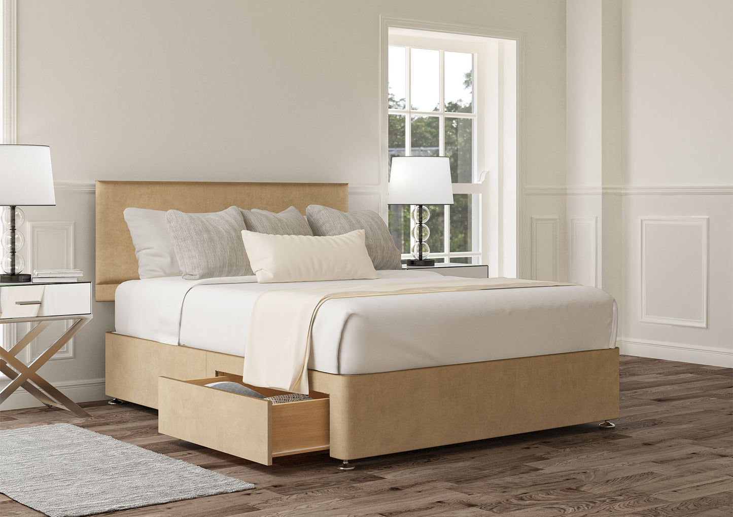Henley Upholstered Headboard and Divan Base