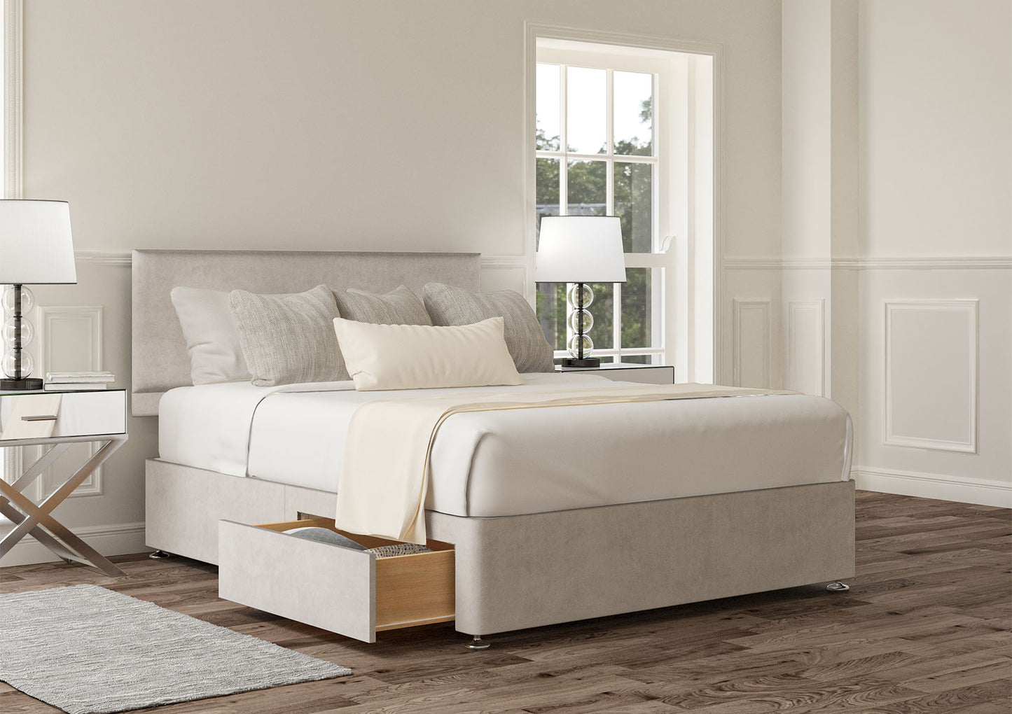 Henley Upholstered Headboard and Divan Base