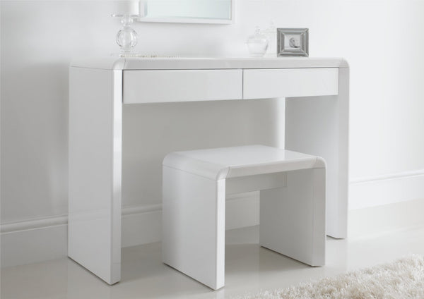 modern high gloss white dressing table Ice High Gloss Dressing Table Only