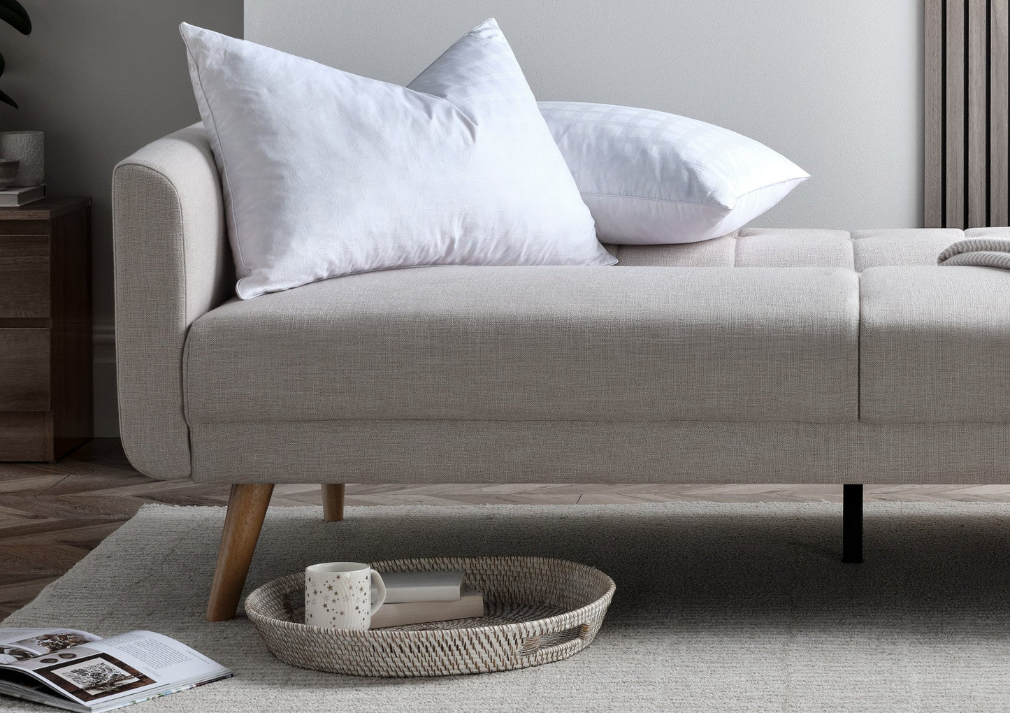 Kentmere Oat Upholstered Sofa Bed Furniture Ritz Panel