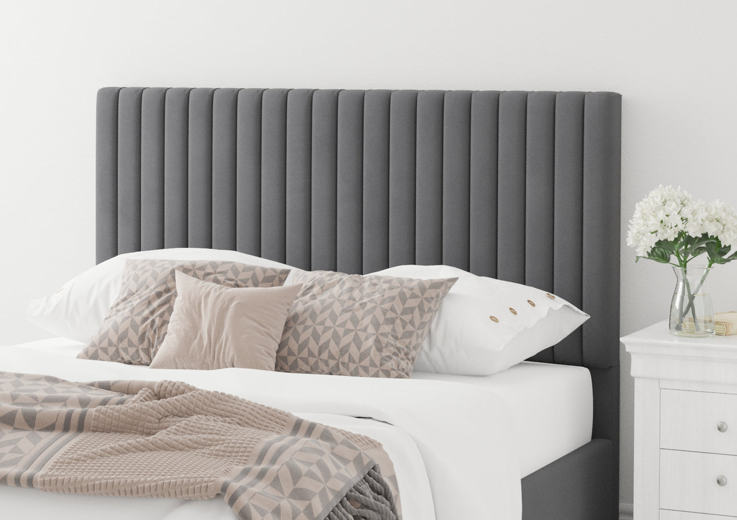 Levisham Ottoman Plush Velvet Steel Bed Frame Only Bed time4sleepadmin