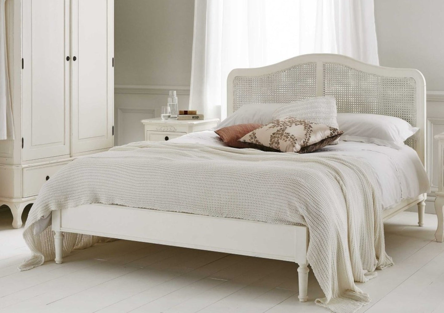 Liberty Rattan Wooden Bed Frame - Bed - Time4Sleep