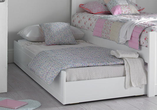 Liv & Lou White Compact Single Guest Sleepover UnderBed - Bed - Time4Sleep