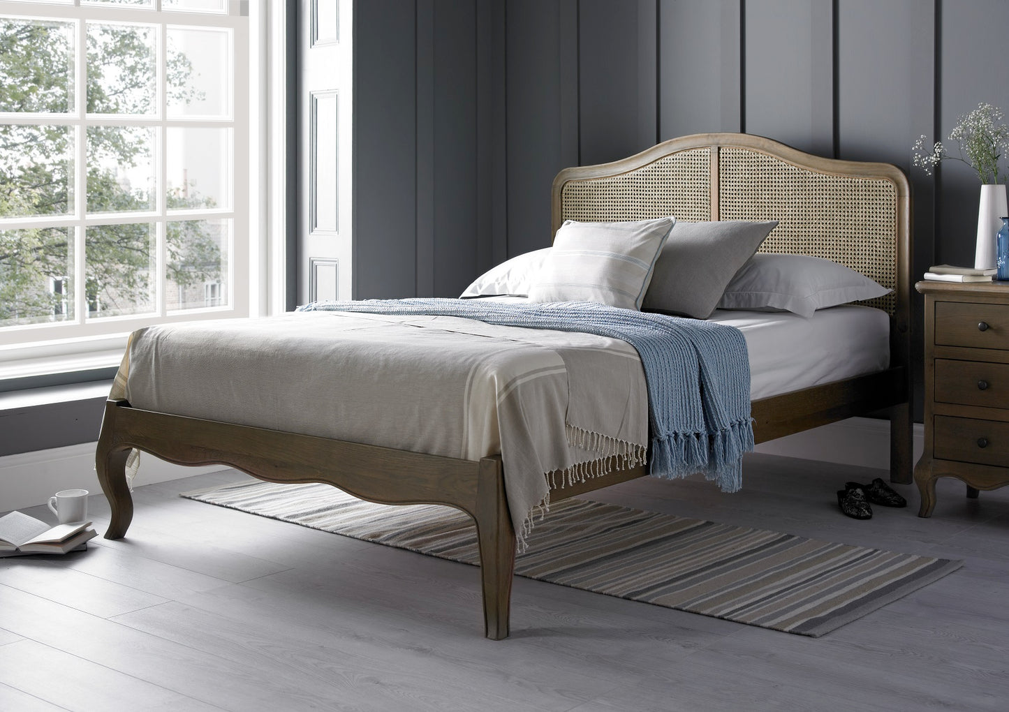 TLOIRATTAN50 Rattan Bed Frame - LFE - King Size Bed Frame Only Trade Ho Nai