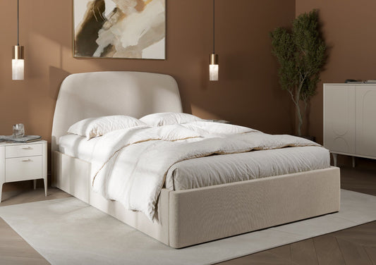 Lucia Off White Ottoman Bed Frame Bed Importas Double