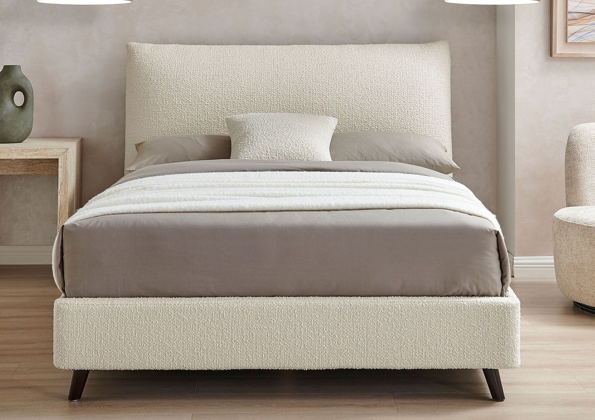 Ivory Bed Tranquil Boucle Ivory Bed Frame – Time4Sleep