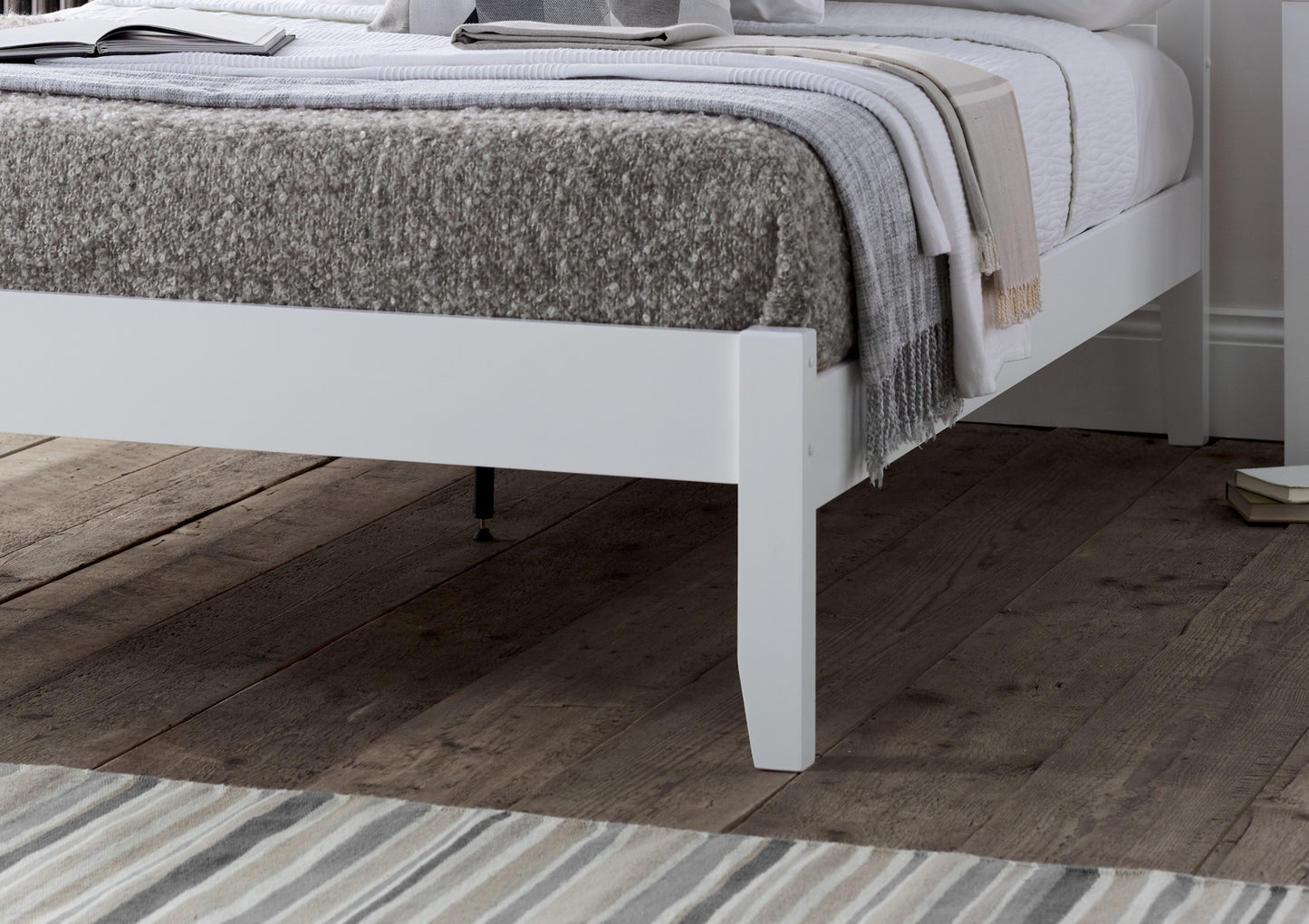 Malmo White Wooden Bed Frame Bed time4sleepadmin