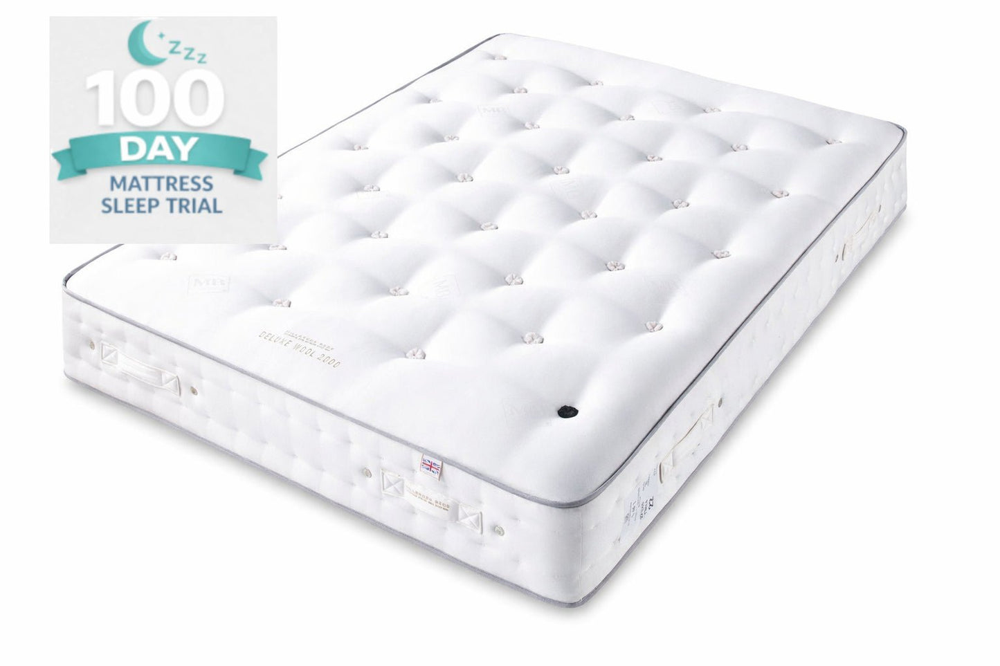 Millbrook Deluxe Wool Pocket 2000 Mattress Mattress Time4Sleep Single