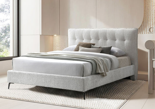 Modena Cream Upholstered Bed Frame - Bed - Time4Sleep