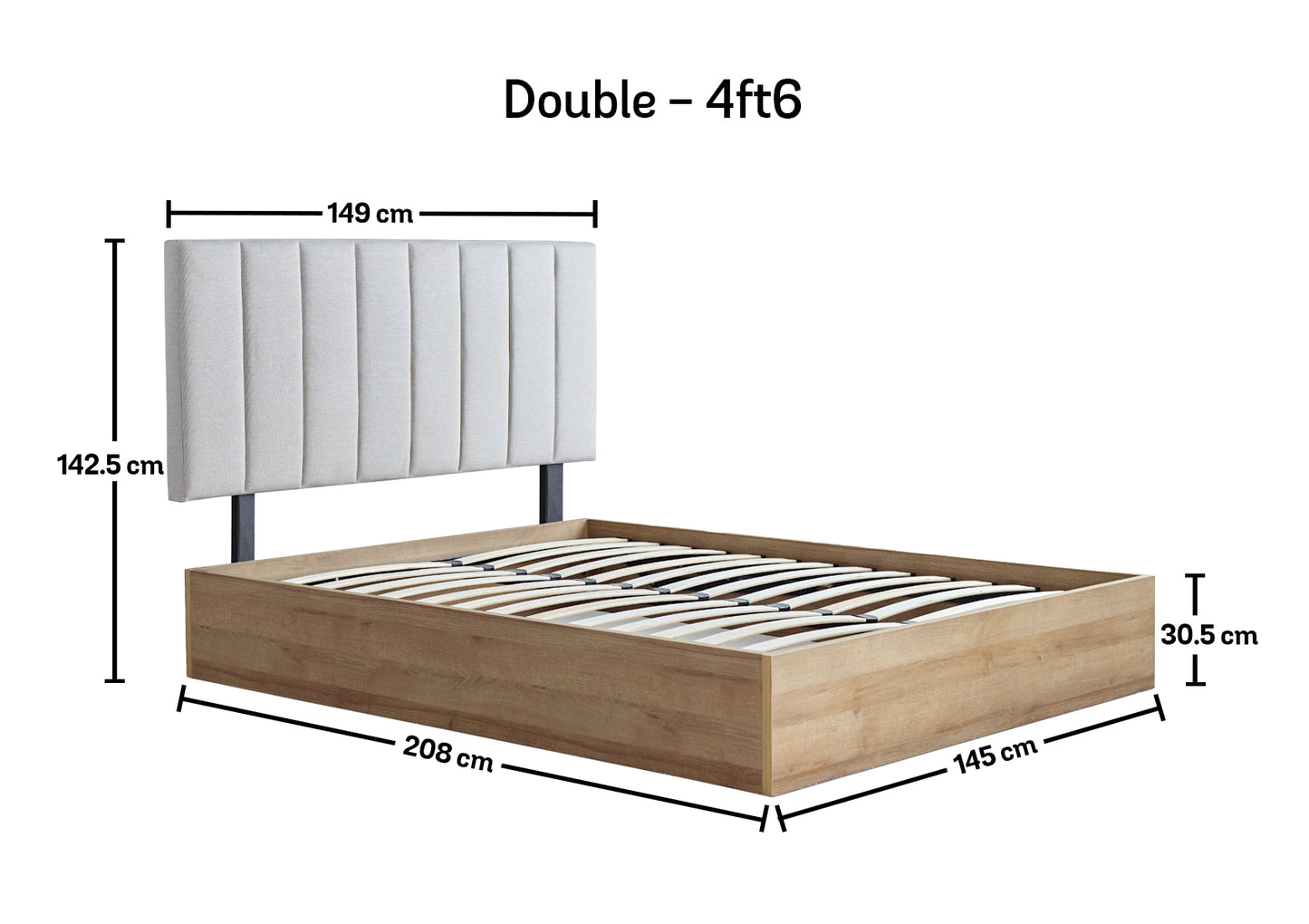 Molle Wooden Ottoman Including Off White Upholstered Headboard Bed time4sleepadmin