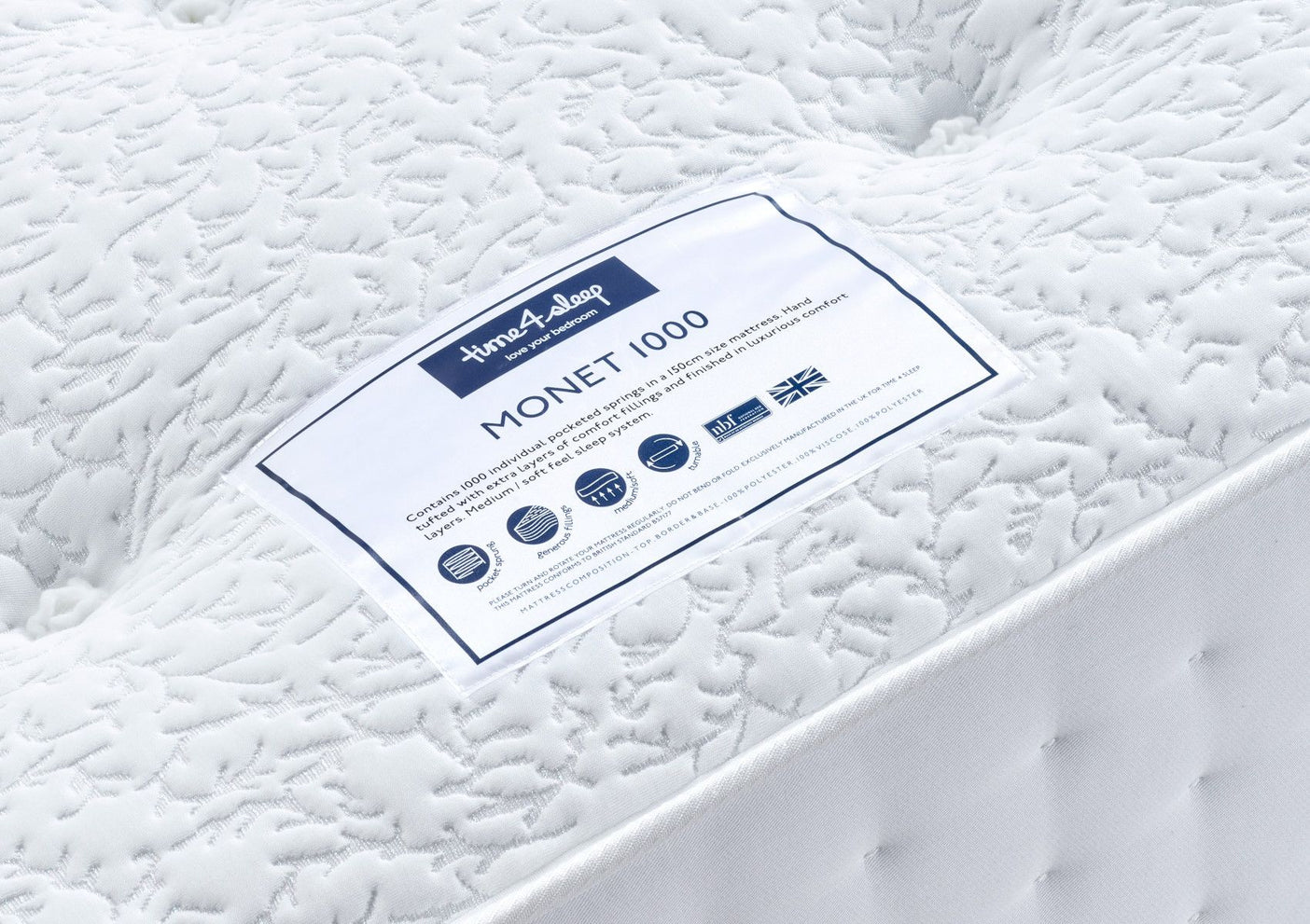 Sleep Sanctuary Monet 1000 Pocket Mattress – Time4Sleep