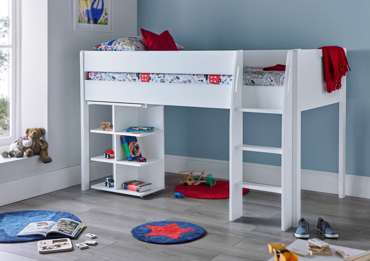 Montana Mid Sleeper With Desk Bed Wasaniaga