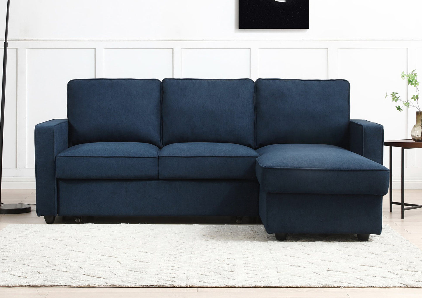 Richmond Blue Corner Sofa Bed Furniture time4sleepadmin