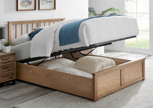 Oakland Wooden Ottoman Storage Bed Bed time4sleepadmin
