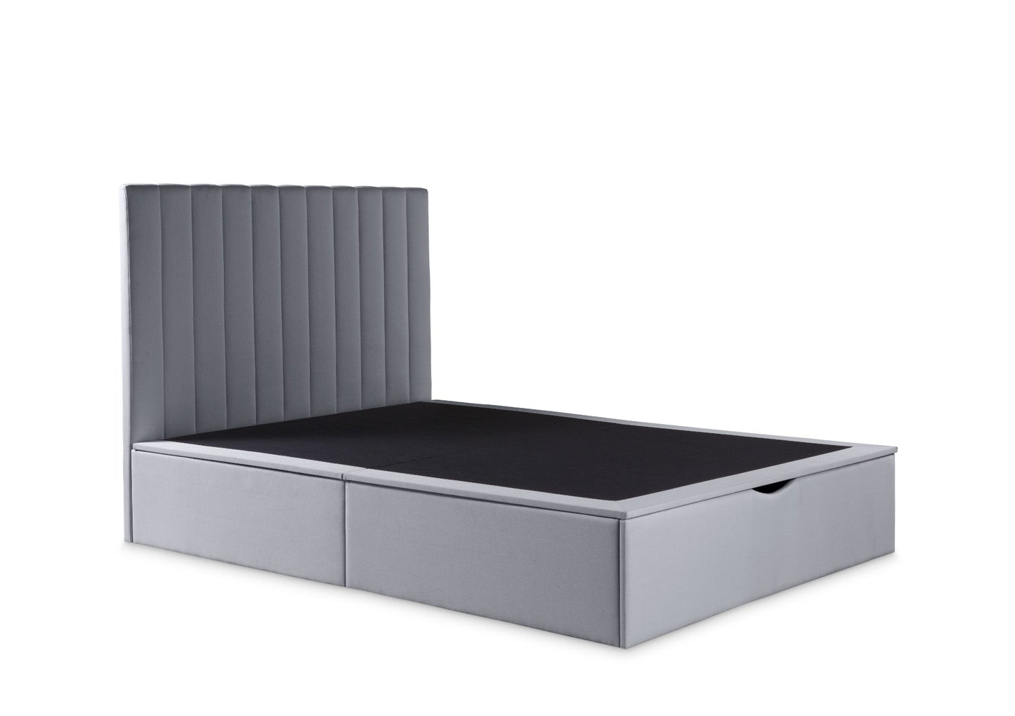 Onelife Light Grey Upholstered Ottoman Bed Frame Bed Time4Sleep