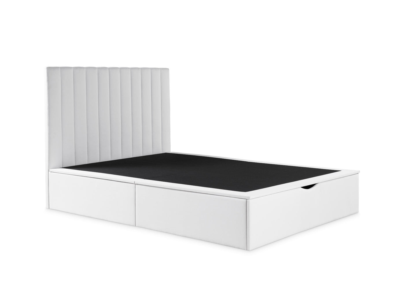 Onelife Off White Upholstered Ottoman Bed Frame Bed time4sleepadmin