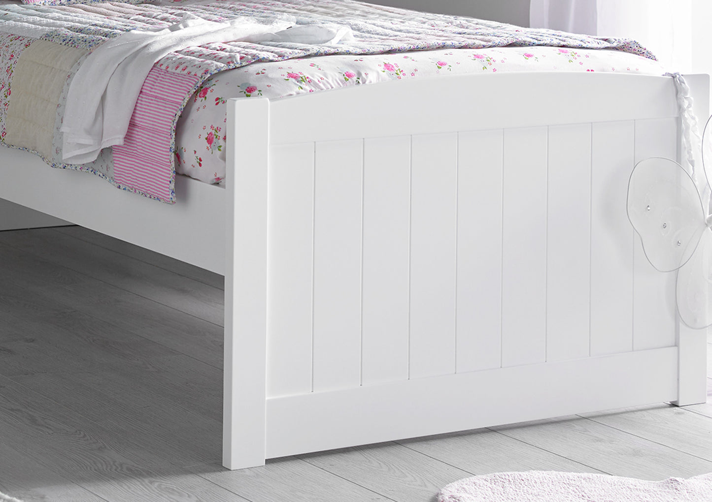 Portland Solo White Bed Frame Bed time4sleepadmin