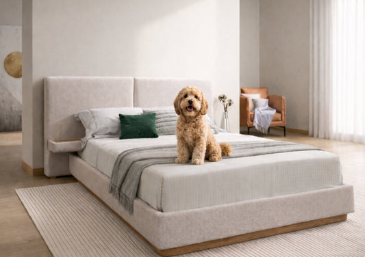 Portofino Natural Upholstered Hotel Bed Frame Bed Comfy Factor