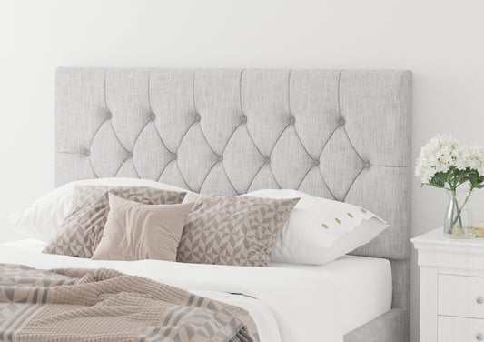 York Ottoman Pastel Cotton Storm Bed Frame Only Bed time4sleepadmin