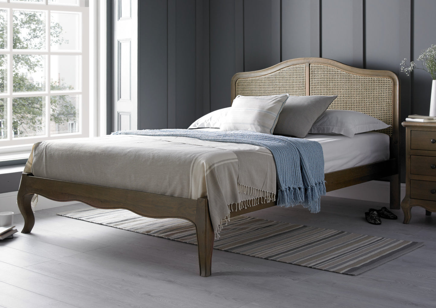 Loire Rattan Bed Frame - LFE Bed time4sleepadmin Double
