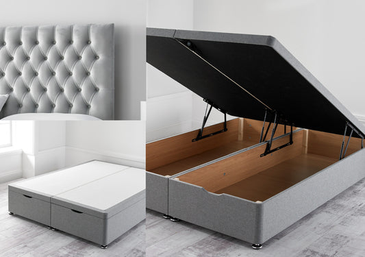 Madison South Upholstered Ottoman Base And Headboard Only Bed time4sleepadmin