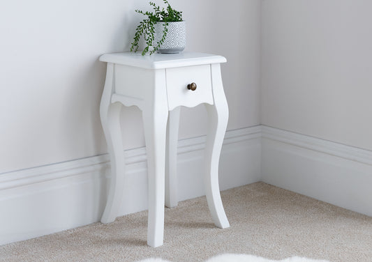 Sienna White Lamp Stand Furniture time4sleepadmin