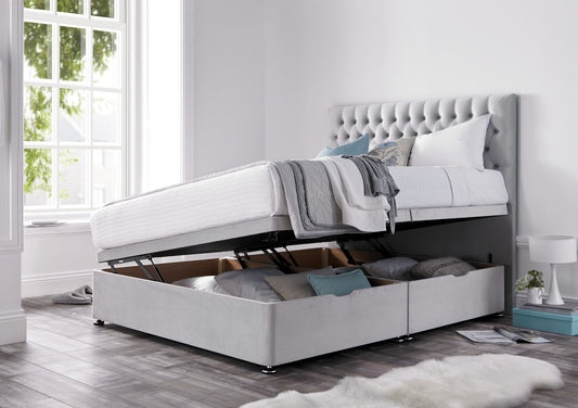 Madison East Upholstered Ottoman Base and Headboard Only Bed time4sleepadmin