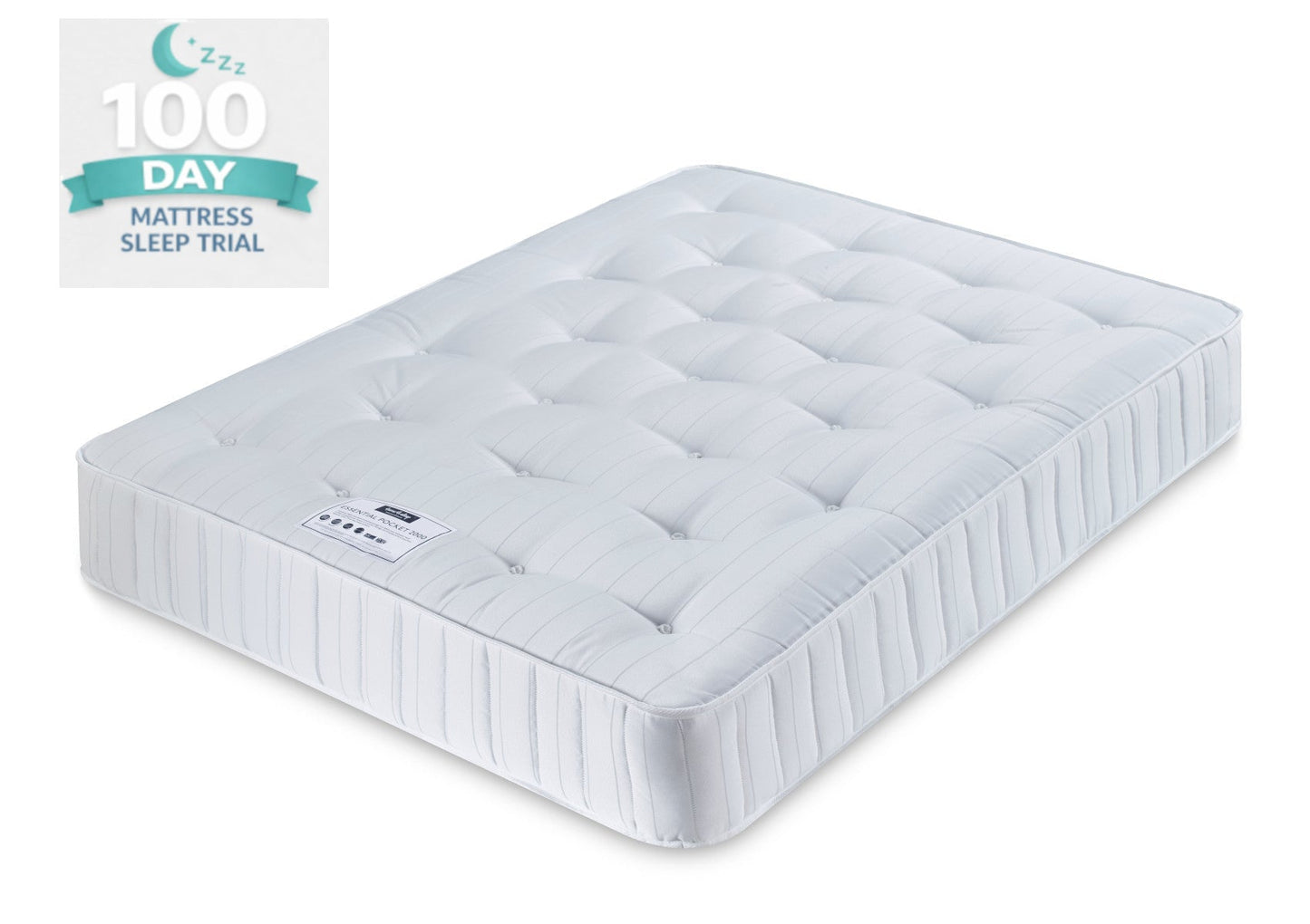 Sleep Sanctuary Essentials 2000 Pocket Mattress Mattress Sleep Envy Single