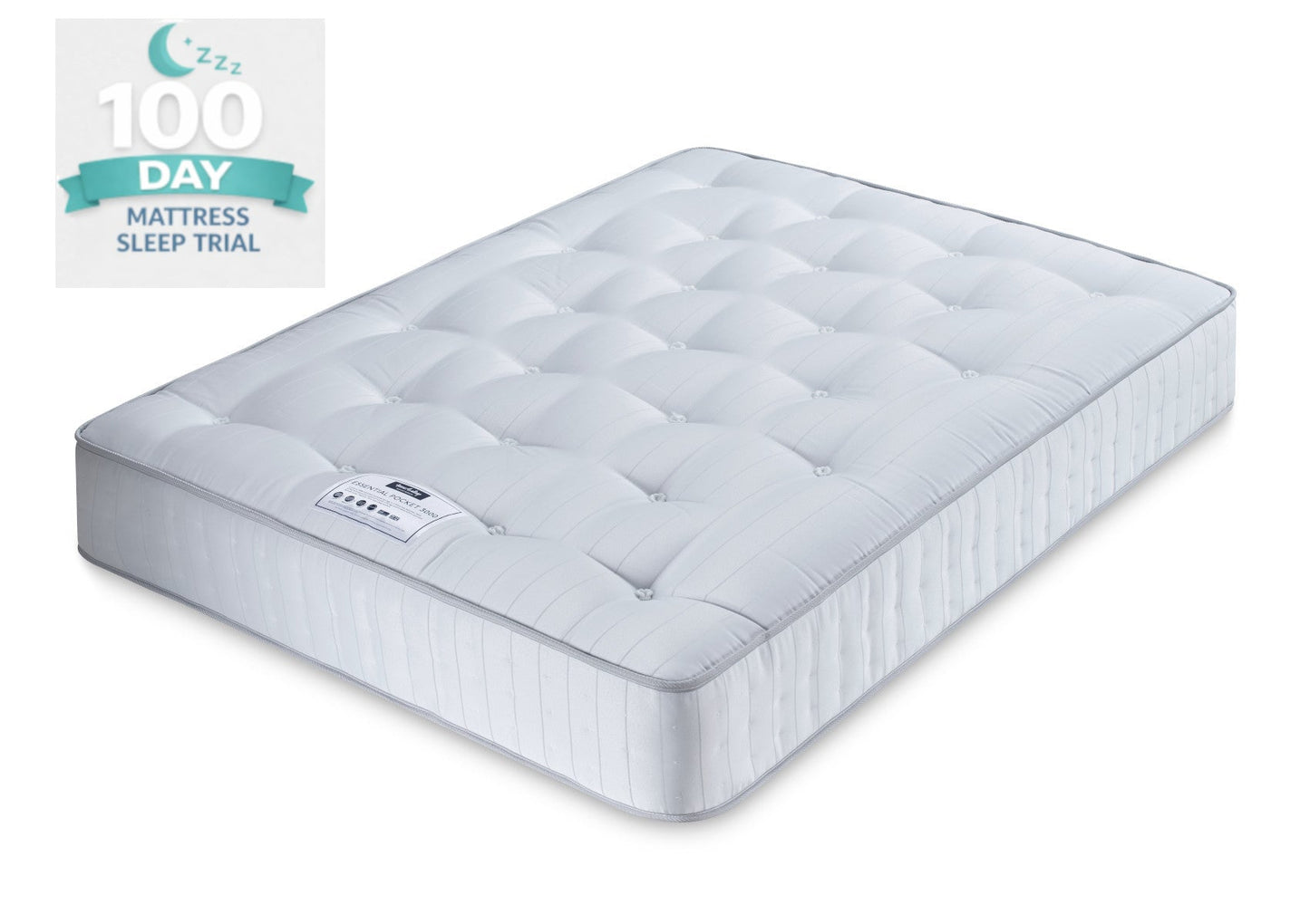 Sleep Sanctuary Essentials 3000 Pocket Mattress Mattress Deluxe Single