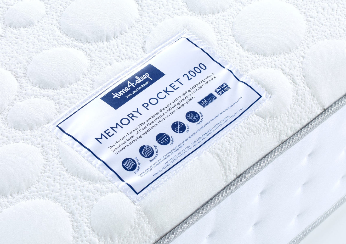 Sleep Sanctuary Memory Pocket 2000 Mattress Mattress Deluxe