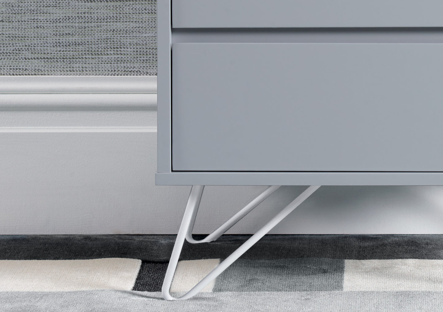Sofia 2 Drawer Harbour Mist Bedside With White Feet Furniture time4sleepadmin