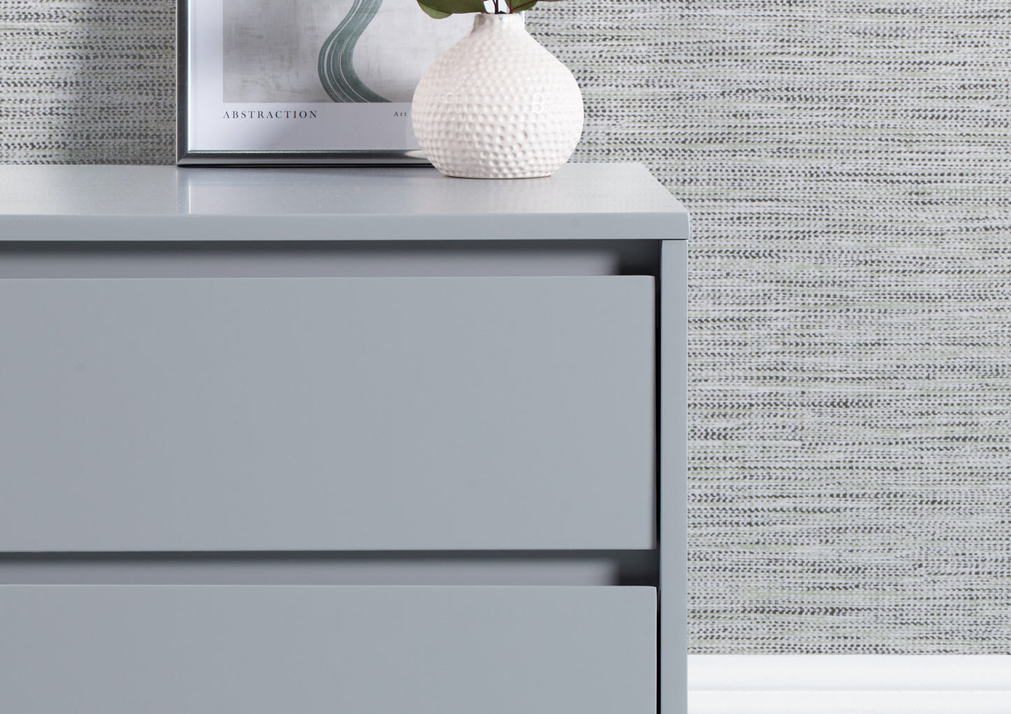 PLATFORM Pair Sofia 2 Drawer Steel Grey Bedside With Brass Steel Feet Furniture time4sleepadmin