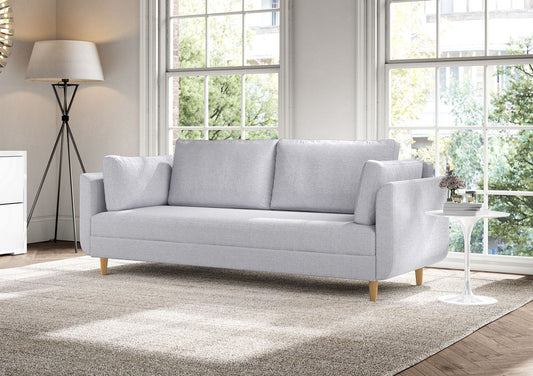 Sorrento Pocket Rest Powder Blue Sofa Bed Furniture Time4Sleep
