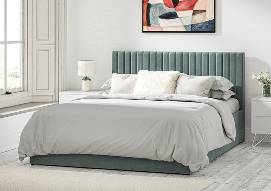 Symphony Classic Eden Seagrass Upholstered Ottoman Bed Frame Only - Bed - Time4Sleep